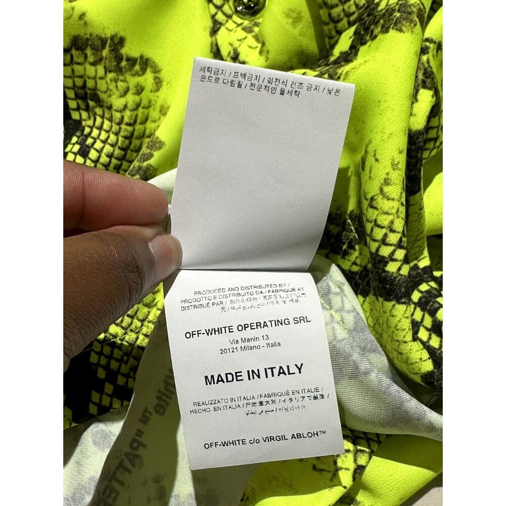 Off-White Python Snake Printed Relaxed Button Down - image 5